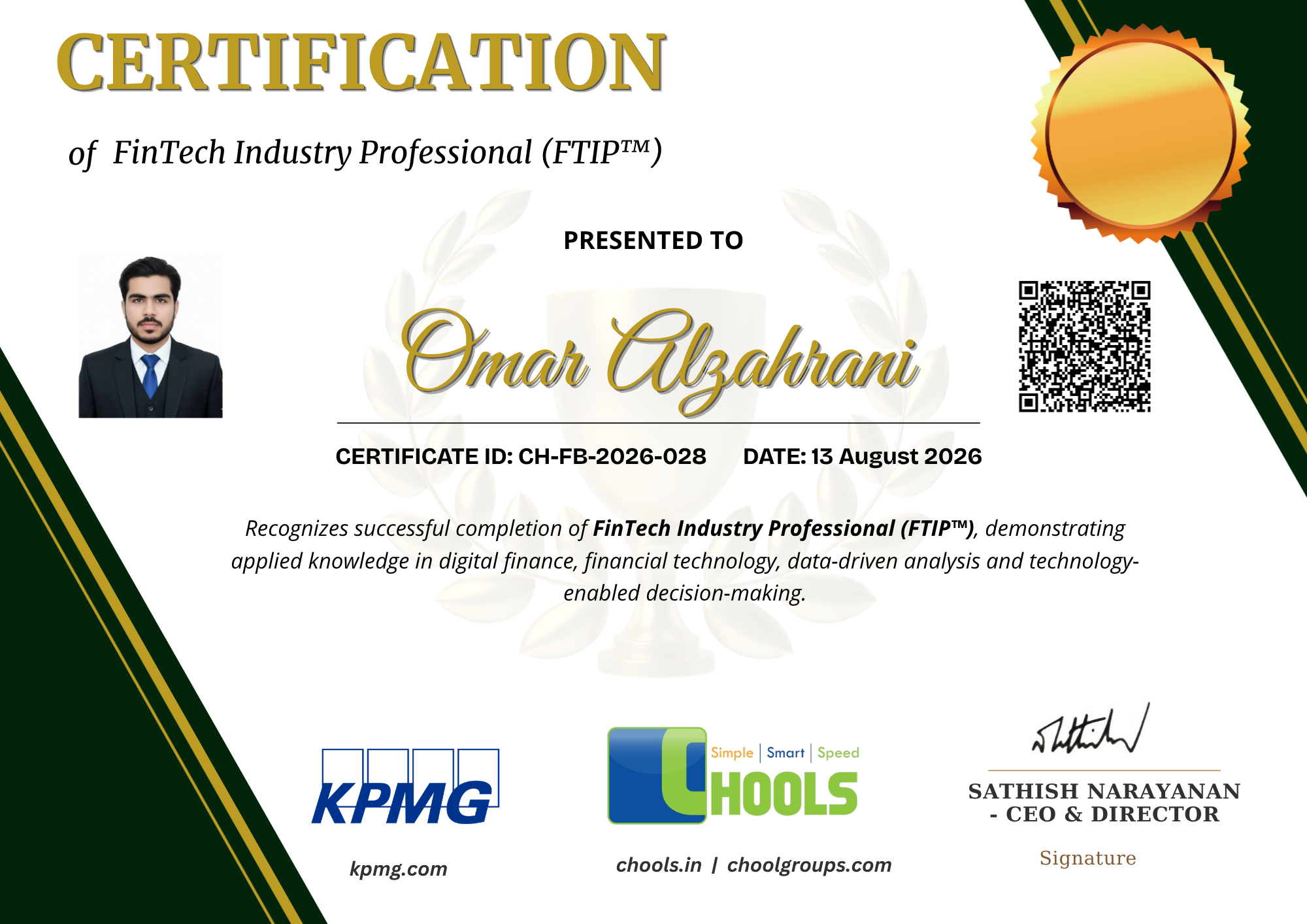 FinTech Industry Professional Certificate